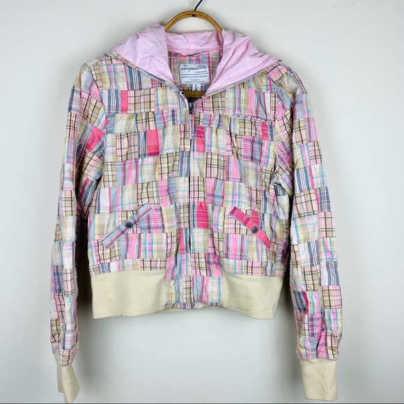 aèropostale || Patchwork Hooded Jacket; Size L - Picture 1 of 10